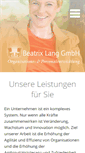 Mobile Screenshot of beatrixlang.de